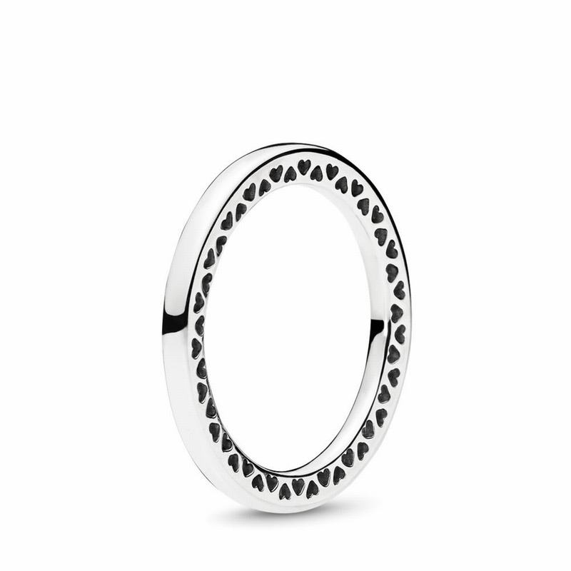 Pandora Classic Hearts Stackable Ring Silver Egypt KM9652813